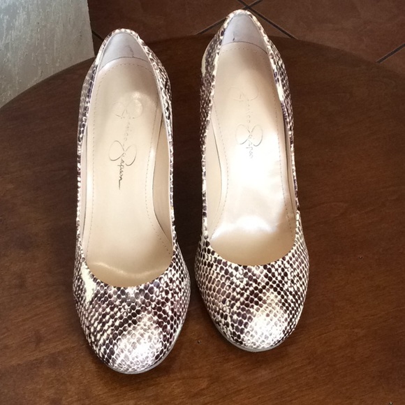 Shoes - Jessica  Simpson brown and  cream. Heels